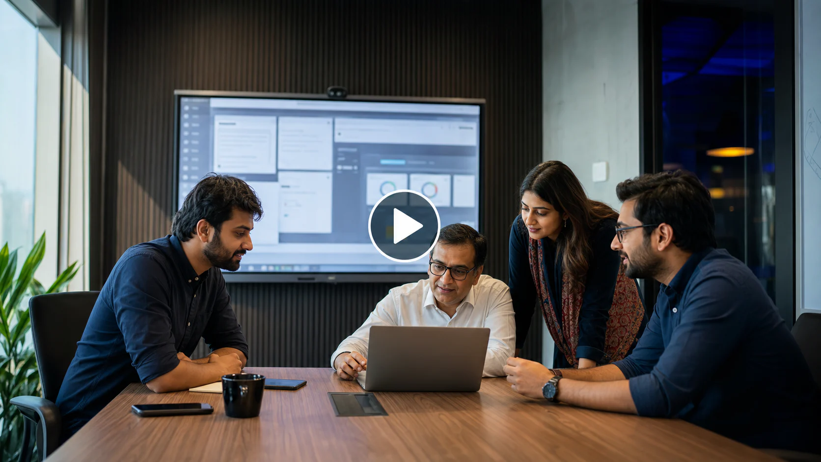 DevKey product team reviewing a client platform together